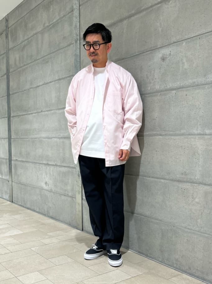 UNITED ARROWS | カリビアーナミルズ ポプリン バンドカラーシャツ