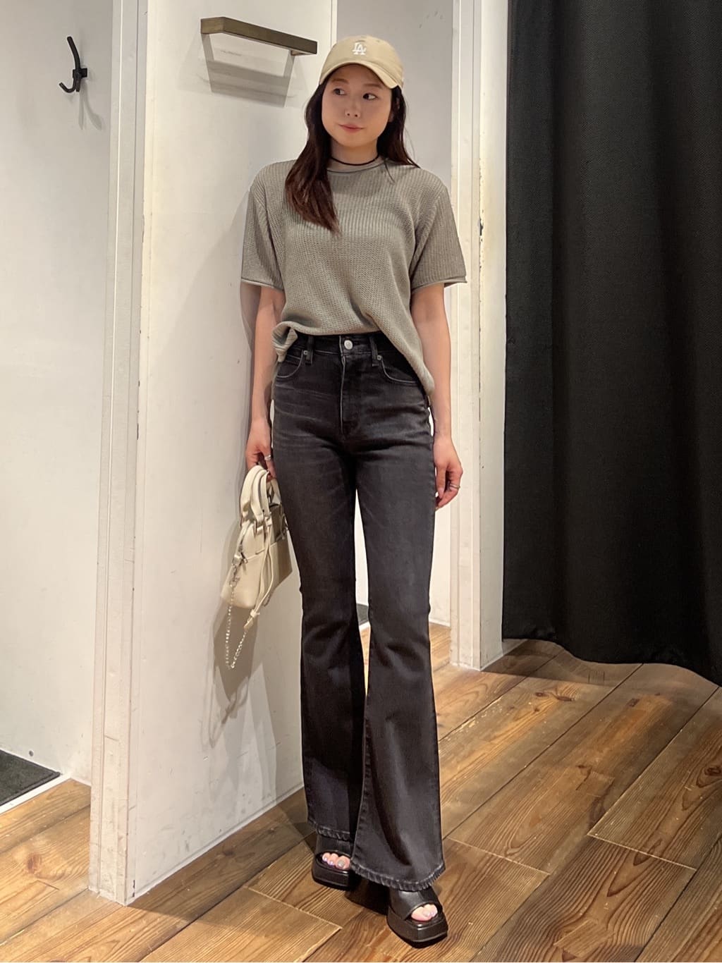 AZUL by moussy | 畔編み半袖ニットトップス | Rakuten Fashion(楽天