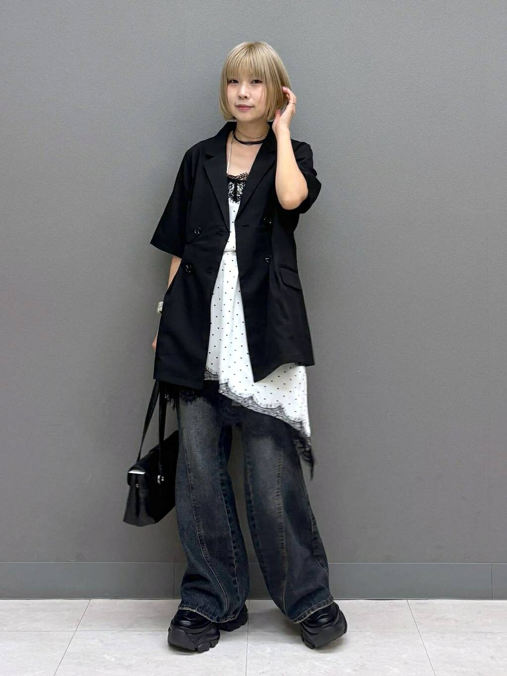 PAGEBOY | レース×ドットキャミワンピース | Rakuten Fashion(楽天