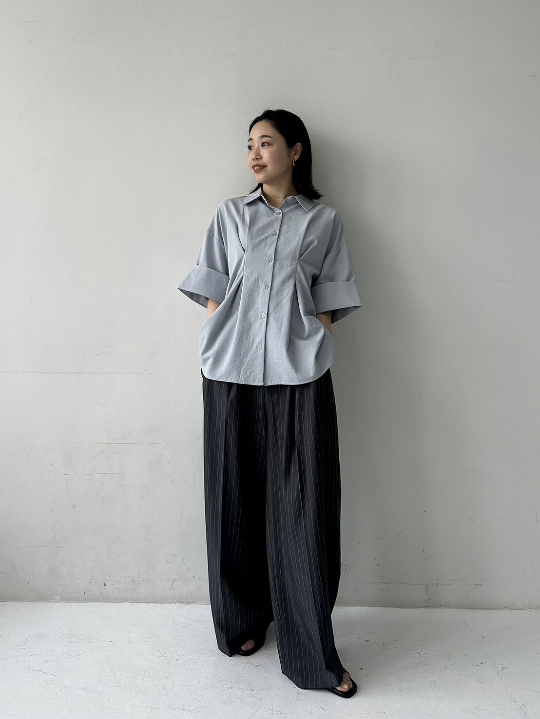 hellam | ウエストタックハーフスリーブシャツ | Rakuten Fashion(楽天