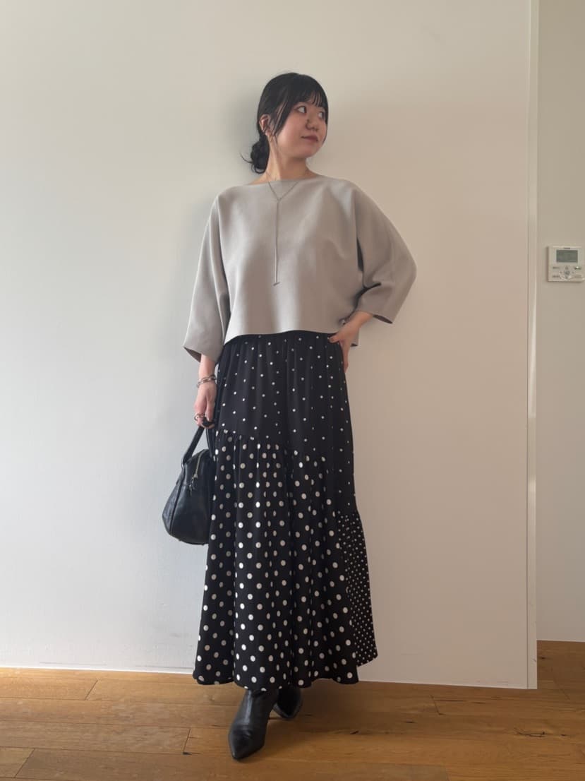 BEARDSLEY | 《完売サイズ近日追加予約》ドットパッチワークスカート