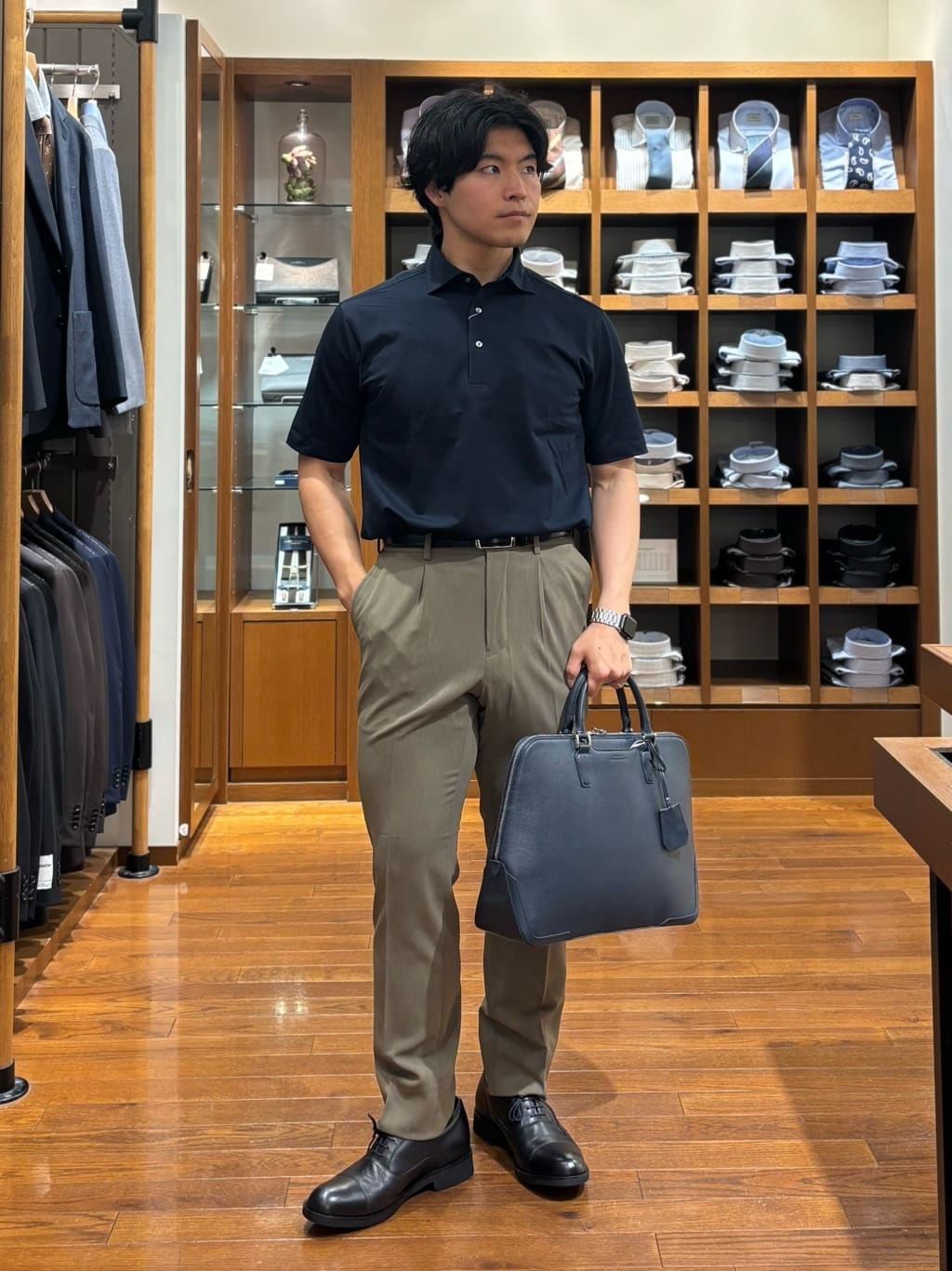 UNITED ARROWS green label relaxing | エンボス レザー ブリーフ