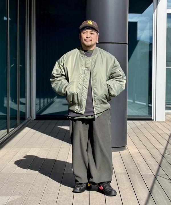 BEAMS MEN | リラックスフィット THERMOLITE(R) MA-1 (撥水) | Rakuten