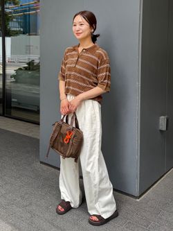 JOURNAL STANDARDのベロアニットポロシャツを使ったコーディネートを紹介します。｜Rakuten Fashion(楽天ファッション／旧楽天ブランドアベニュー)7304350