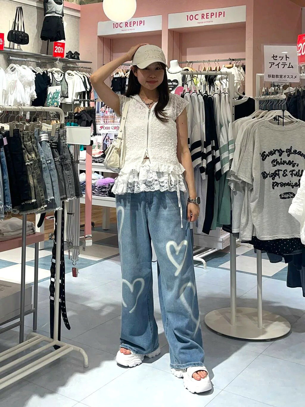 repipi armario | 【COOL】ホックデニムパンツ | Rakuten Fashion(楽天