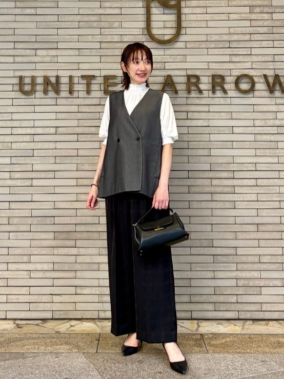 UNITED ARROWS | シアー バックフレア ベスト -ウォッシャブル