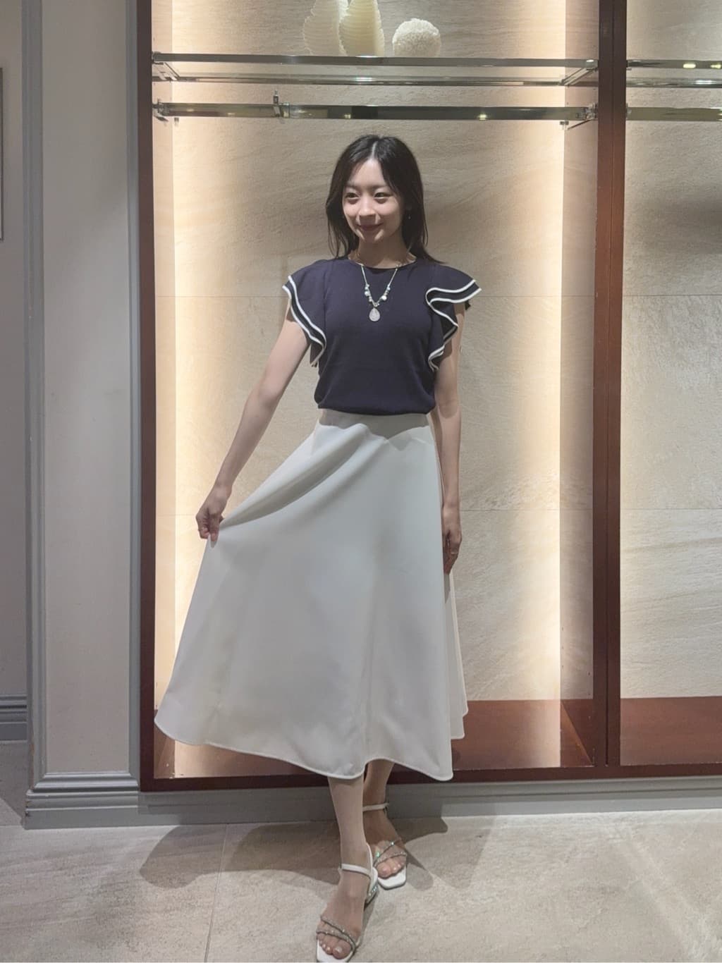 Viaggio Blu | ラッフルスリーブニット | Rakuten Fashion(楽天