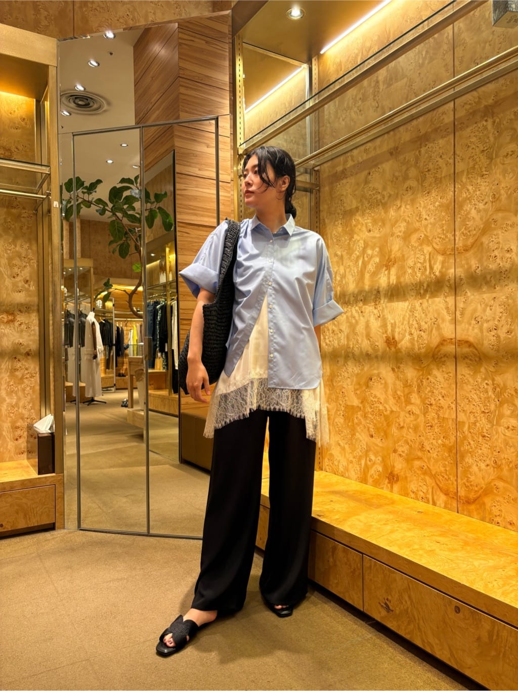 GALLARDAGALANTEのハーフスリーブシャツを使ったコーディネートを紹介します。｜Rakuten Fashion(楽天ファッション／旧楽天ブランドアベニュー)7306527