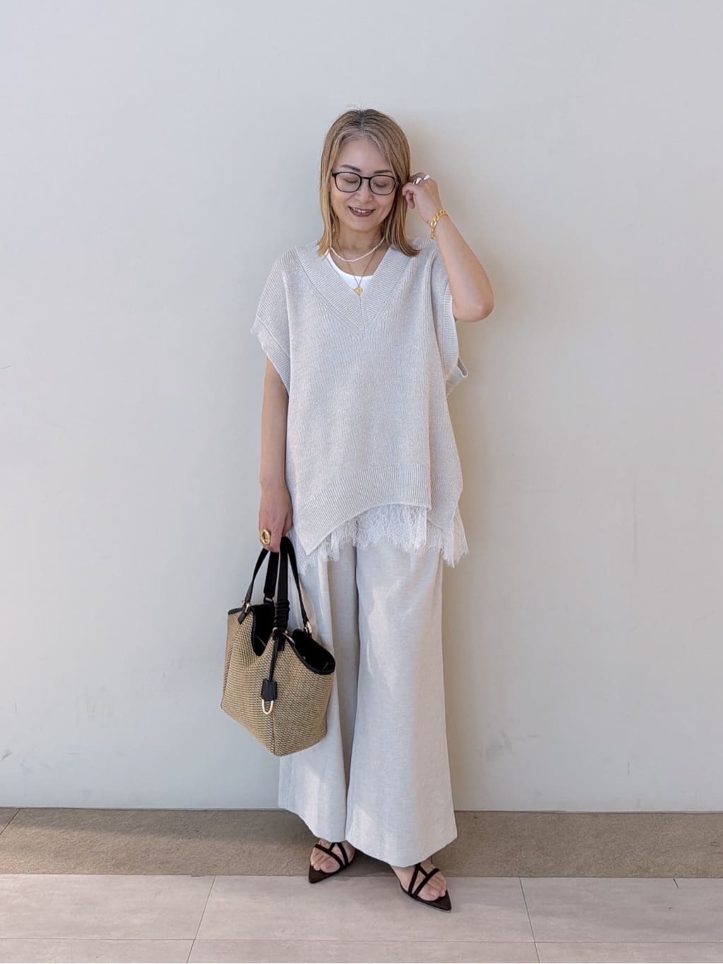 RIVE DROITE | ギマコットンニットベスト | Rakuten Fashion(楽天