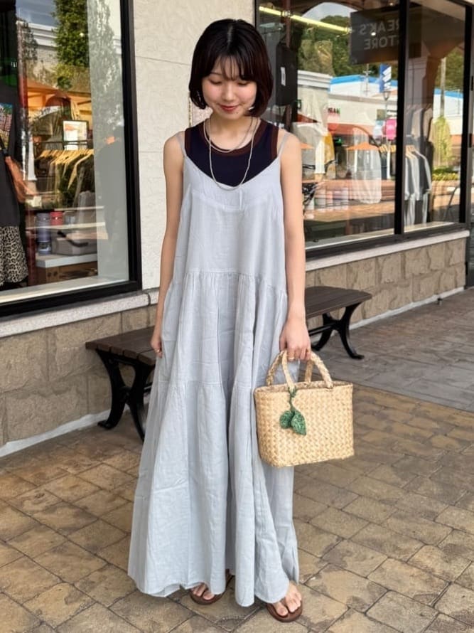 FREAK’S STOREの配色 サマーニット タンクトップを使ったコーディネートを紹介します。｜Rakuten Fashion(楽天ファッション／旧楽天ブランドアベニュー)7307554