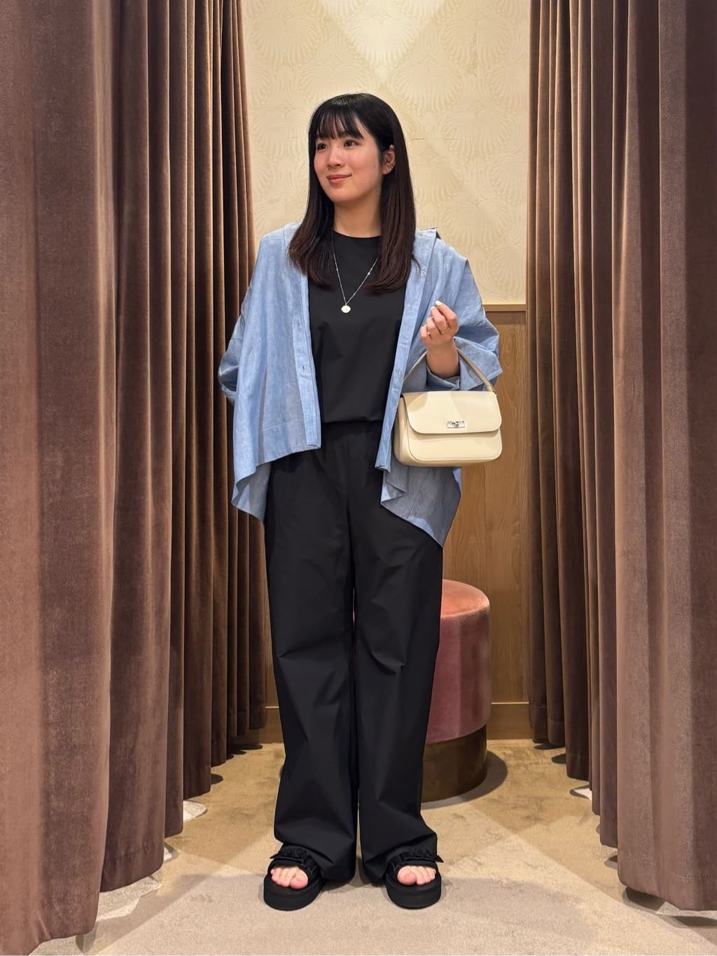 UNITED ARROWS | スカラップ フリル オールインワン パンツ -はっ水 UV