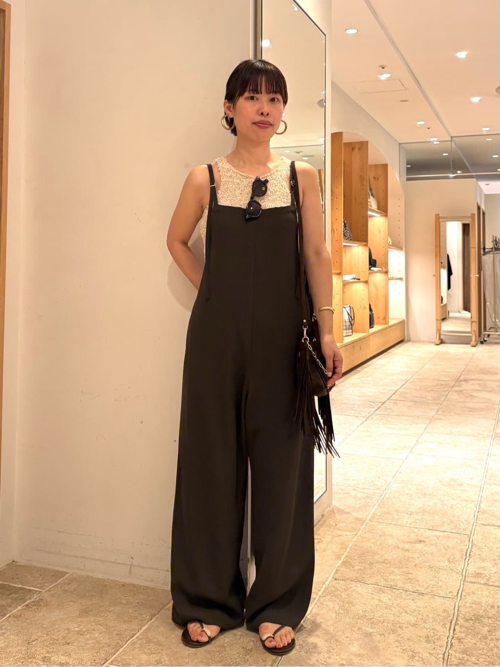 GALLARDAGALANTEの【2サイズ展開】ドライクロスサロペットを使ったコーディネートを紹介します。｜Rakuten Fashion(楽天ファッション／旧楽天ブランドアベニュー)7309073