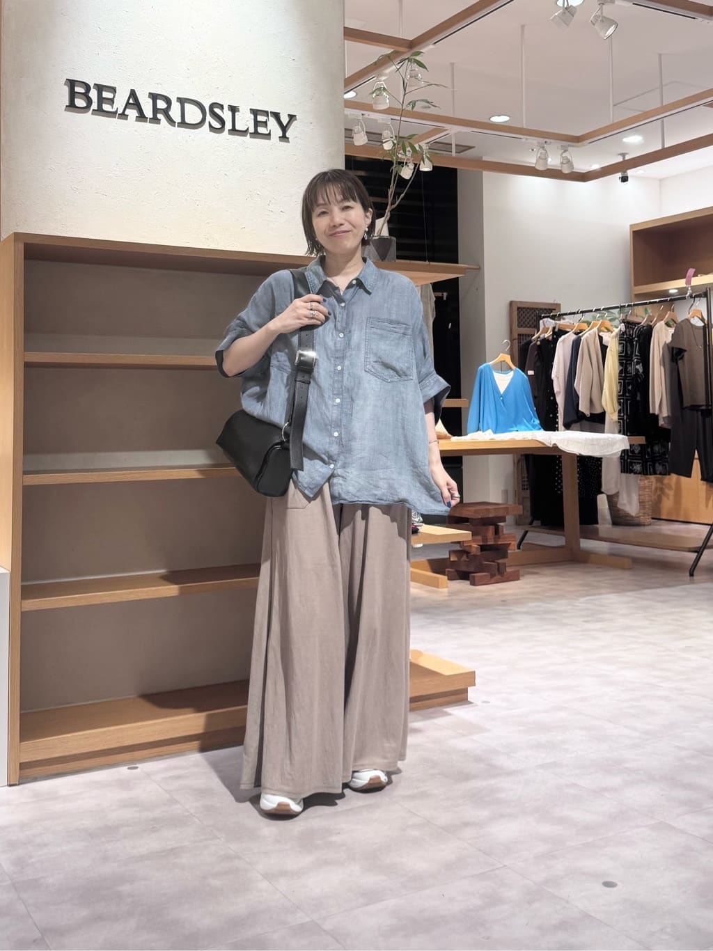 BEARDSLEY | シフォンデニムポンチョシャツ | Rakuten Fashion(楽天