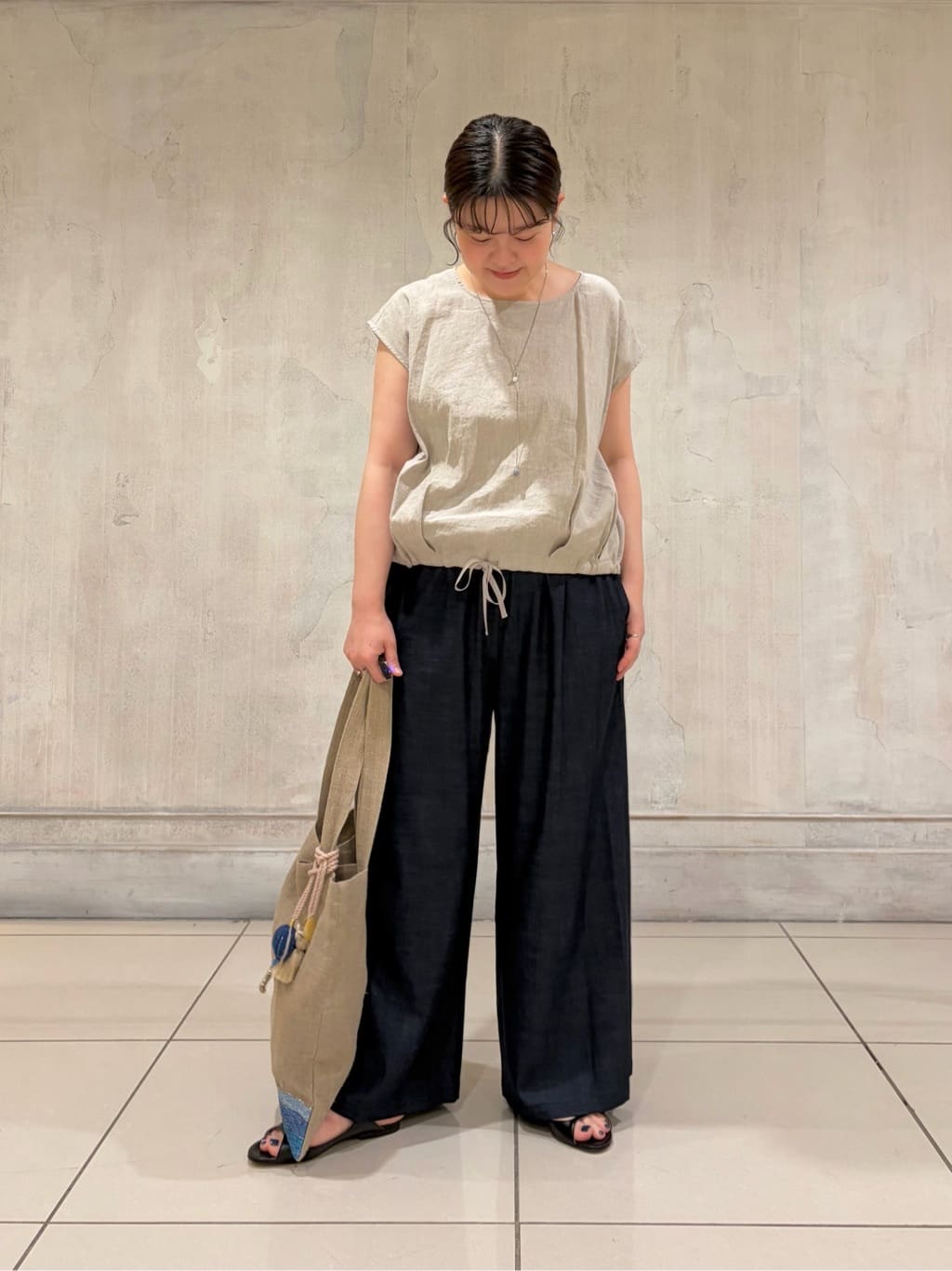 BEARDSLEY | リネン裾ドロストブラウス【セットアップ】 | Rakuten