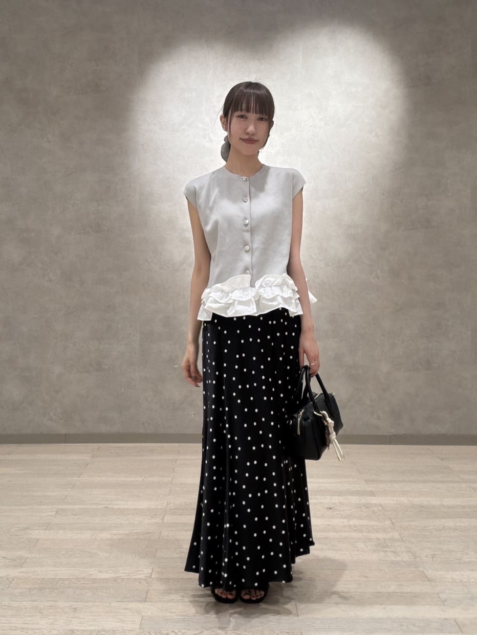 NATURAL BEAUTY BASIC | フリルドッキングニットジレ* | Rakuten