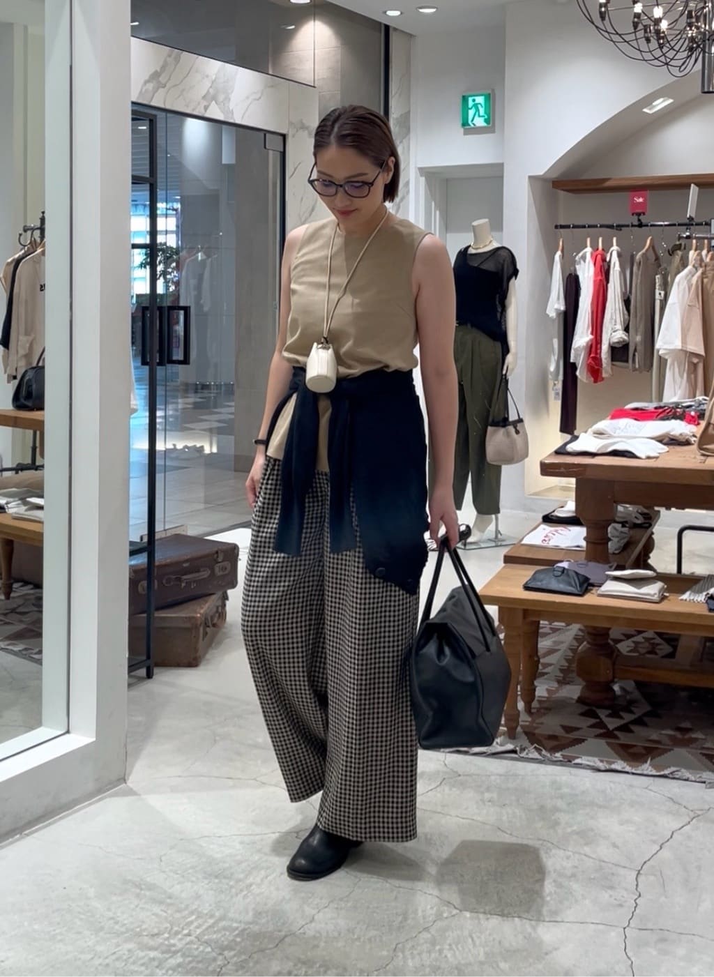 Whim Gazette | Vネックペーパーヤーンカーディガン | Rakuten Fashion