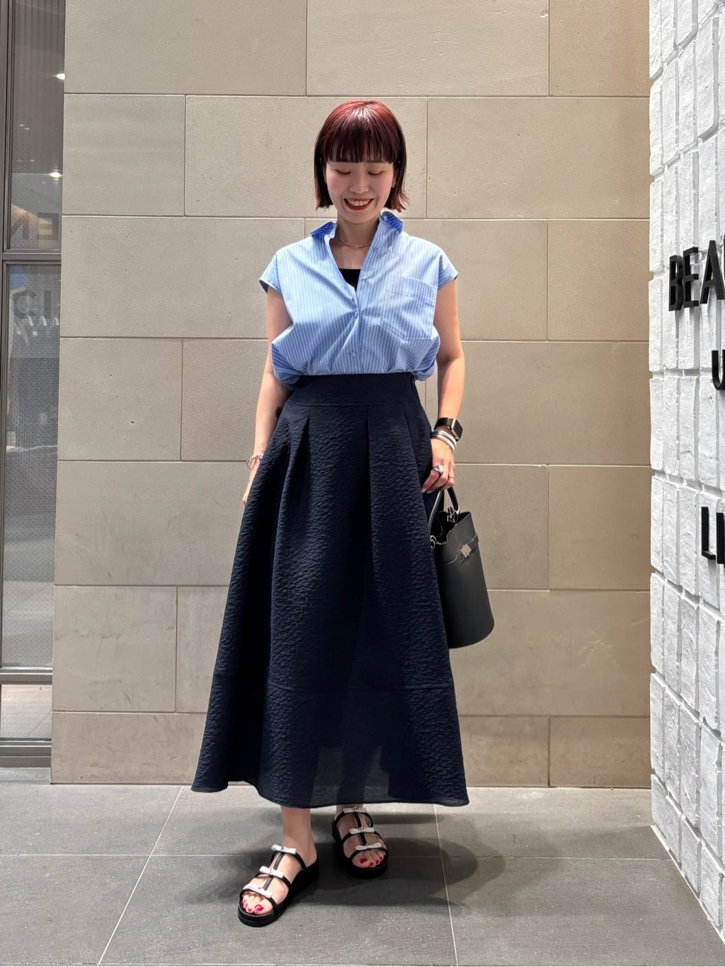 UNITED ARROWS | オーガンジー ジャガード フレアスカート