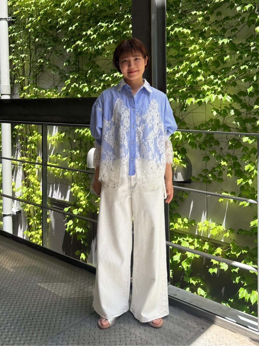 FREAK'S STORE | レースドッキング ストライプ シャツ | Rakuten