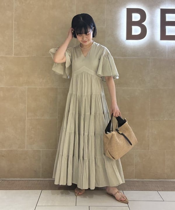 Demi-Luxe BEAMS | MARIHA / 春の夢のワンピース ソリッド 旬ワンピ