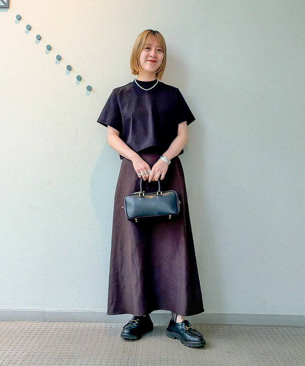 Demi-Luxe BEAMS | 【夏新作・洗える】シンプル リネン スカート .M