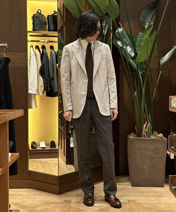 BEAMS MEN | LORO PIANA FABRIC 1プリーツ スラックス | Rakuten
