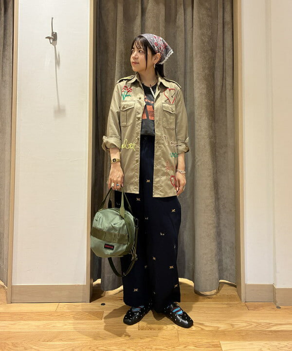 BEAMS WOMEN | ボーイ ドッグ エンブロイダリー チノ＜着回し/オール