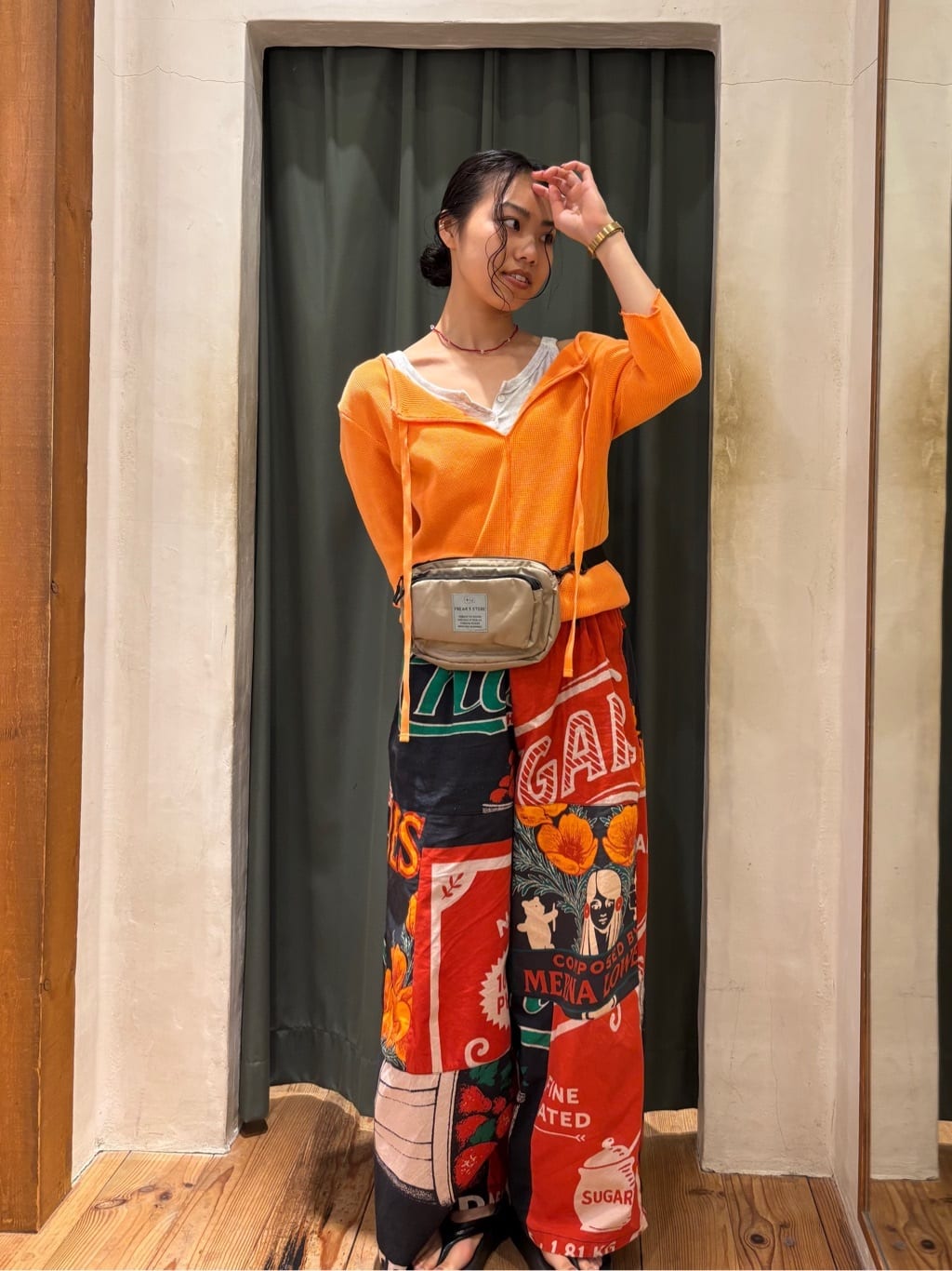 freada PT インド FEEDBAG プリント パンツ freada PT インド FEEDBAG プリント パンツ FREAK'S STORE | インド