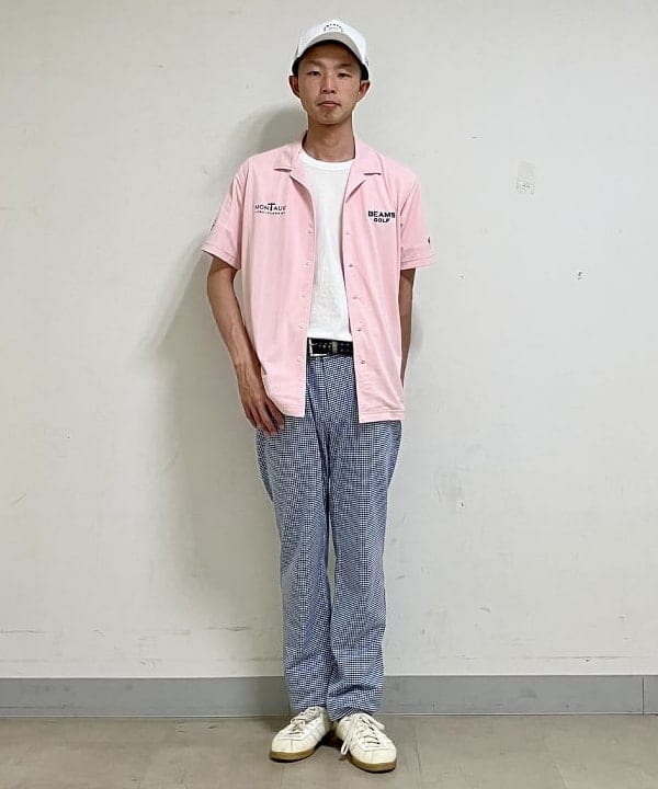 BEAMS GOLF | PURPLE LABEL / MONTAUK ストライプ ジャカード オープン