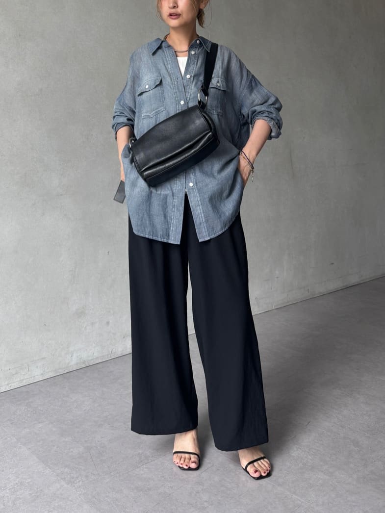 BEARDSLEY | シフォンデニムシャツ | Rakuten Fashion(楽天