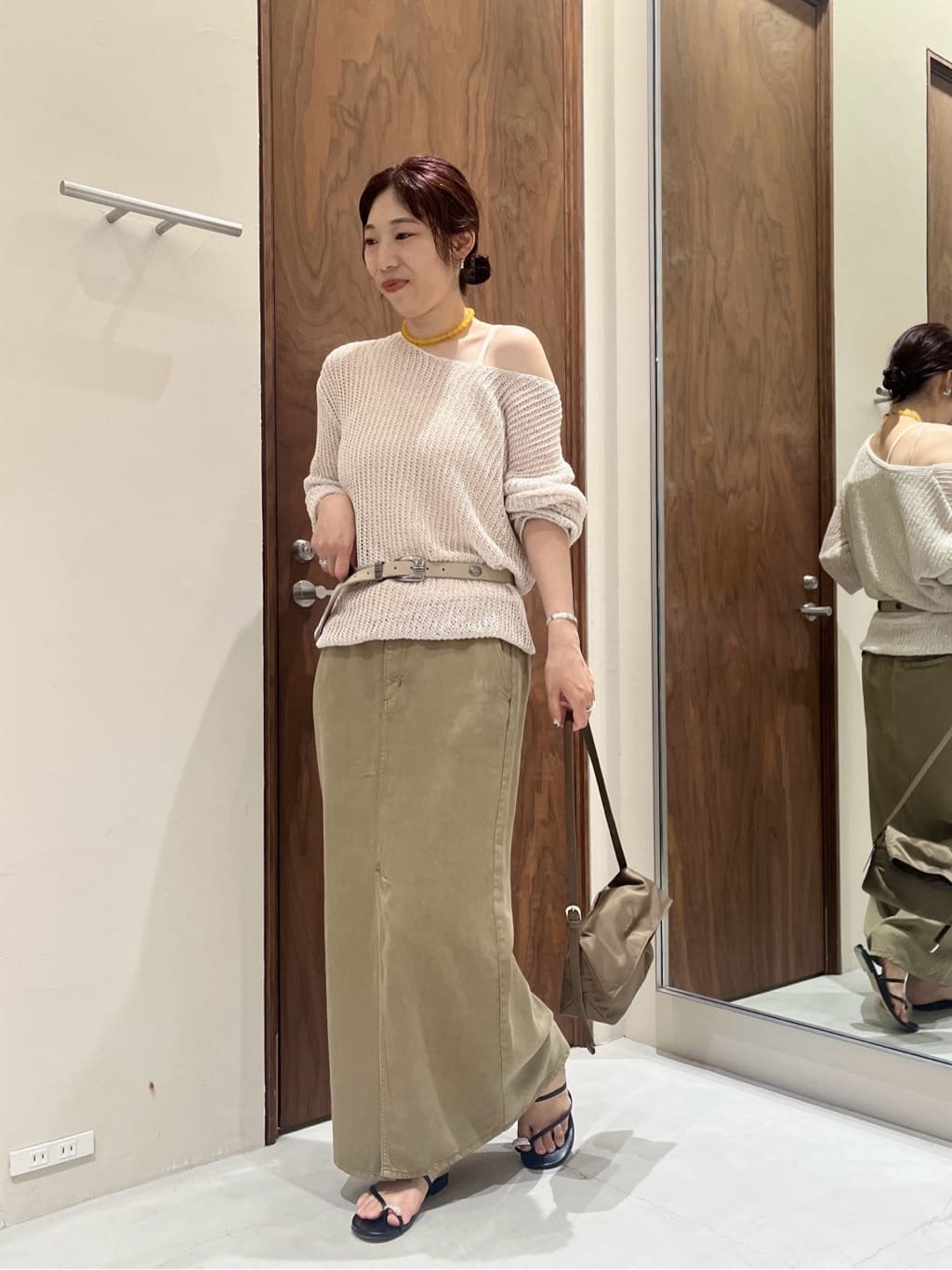 GALLARDAGALANTEのレイヤードメッシュニットを使ったコーディネートを紹介します。｜Rakuten Fashion(楽天ファッション／旧楽天ブランドアベニュー)7318628