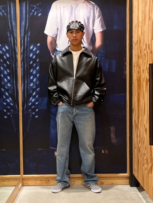 Levi's | PREMIUM BLACK FULLZIP SPORTS LEATHER JACKET | Rakuten