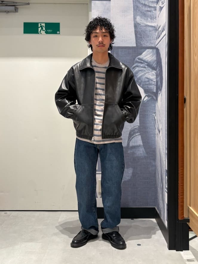 Levi's | PREMIUM BLACK FULLZIP SPORTS LEATHER JACKET | Rakuten