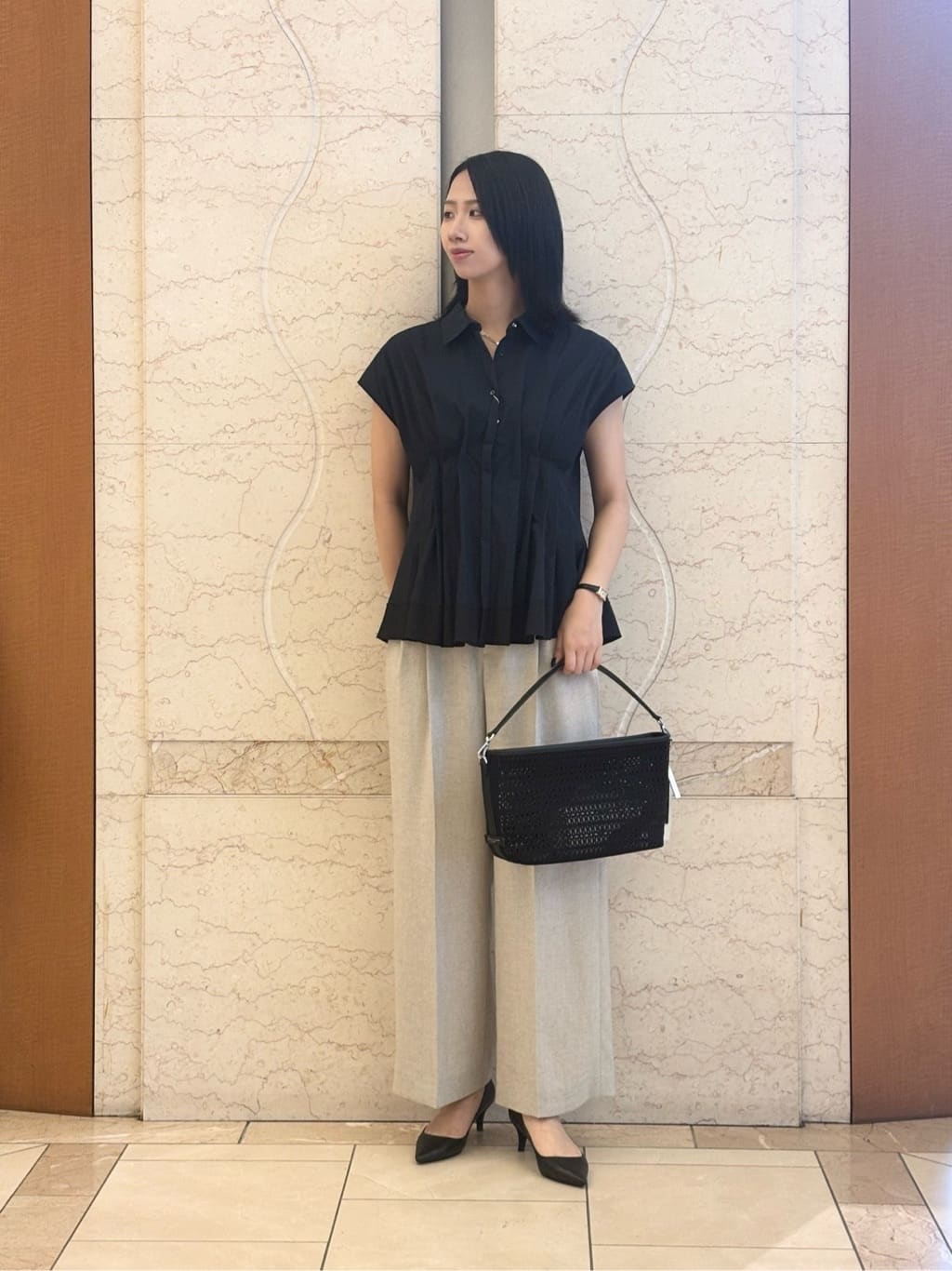 UNITED ARROWS | ポインテッドトゥ ソフト パンプス BLACK | Rakuten
