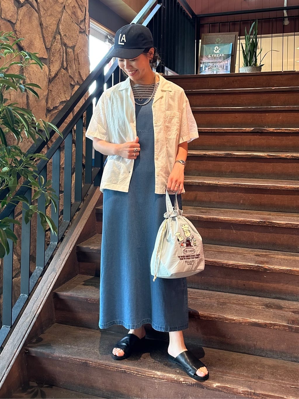 FREAK’S STOREのインド コットンボイル 開襟半袖シャツを使ったコーディネートを紹介します。｜Rakuten Fashion(楽天ファッション／旧楽天ブランドアベニュー)7320779