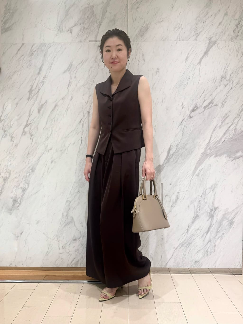 ANAYI | トリアセツイル衿付きジレ<セットアップ対応商品> | Rakuten