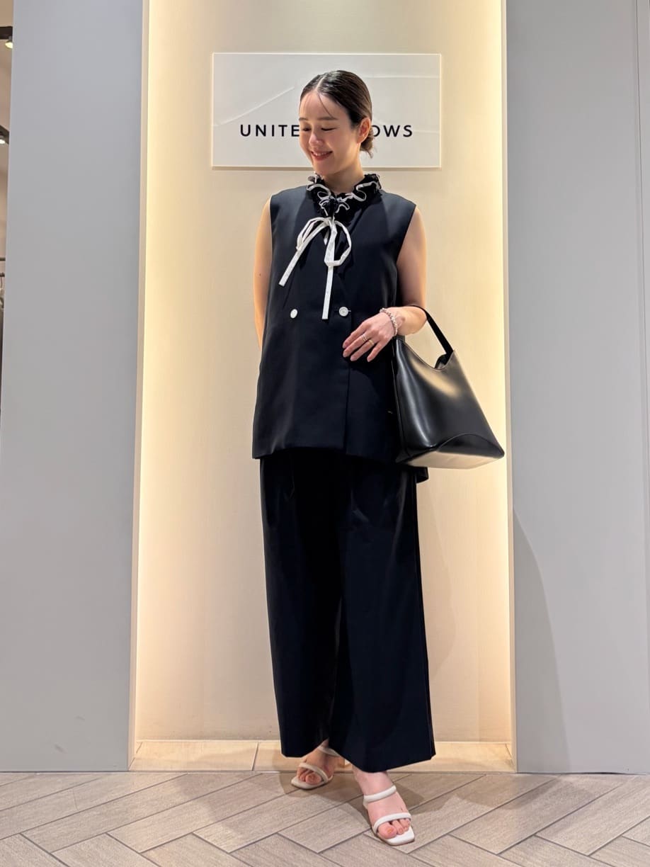 UNITED ARROWS | シアー バックフレア ベスト -ウォッシャブル