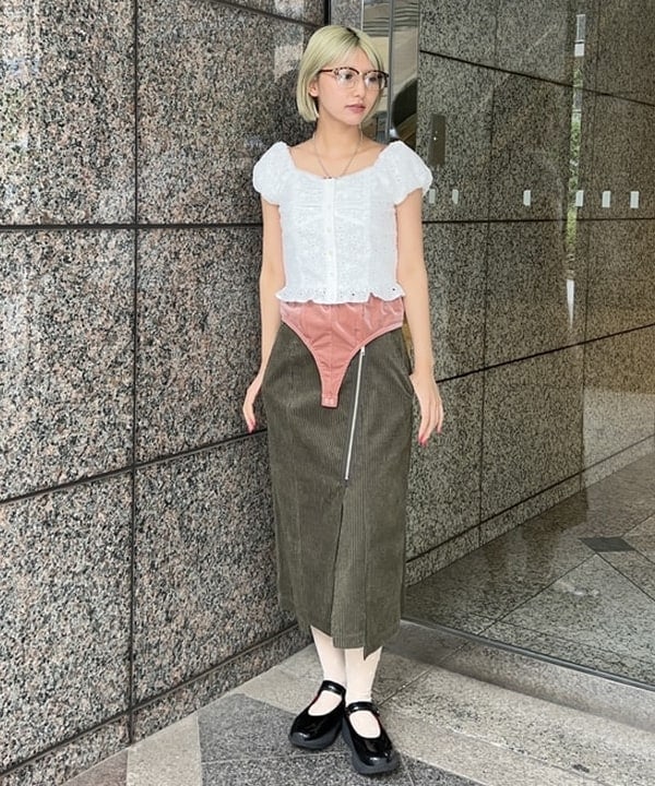 BEAMS WOMEN | 【8/6新規値下げ】レース パフスリーブ ビスチェ