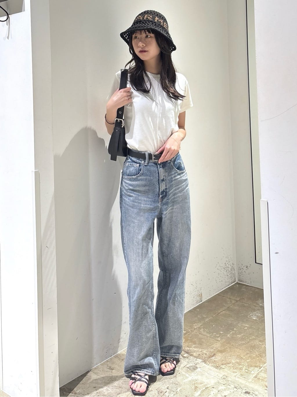 AZUL by moussy | 【WEB限定再入荷】オープンワークニッティングロゴ