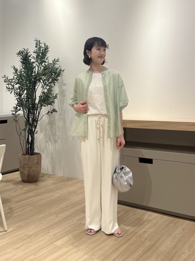 Jena espace merveilleux | シアーバックラッフルシャツ | Rakuten