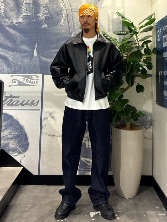 Levi's | PREMIUM BLACK FULLZIP SPORTS LEATHER JACKET | Rakuten
