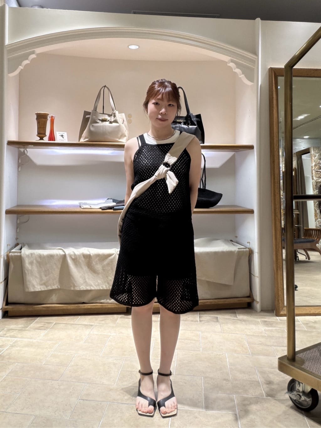GALLARDAGALANTEの【HERITANOVUM】【セットアップ対応】クロシェットハーフパンツを使ったコーディネートを紹介します。｜Rakuten Fashion(楽天ファッション／旧楽天ブランドアベニュー)7324408