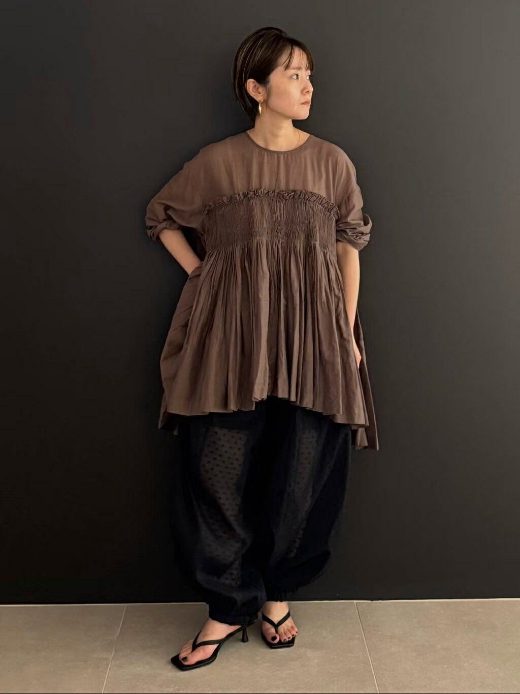 Curensologyの<CSG>スモールオーバルピアスを使ったコーディネートを紹介します。｜Rakuten Fashion(楽天ファッション／旧楽天ブランドアベニュー)7324956