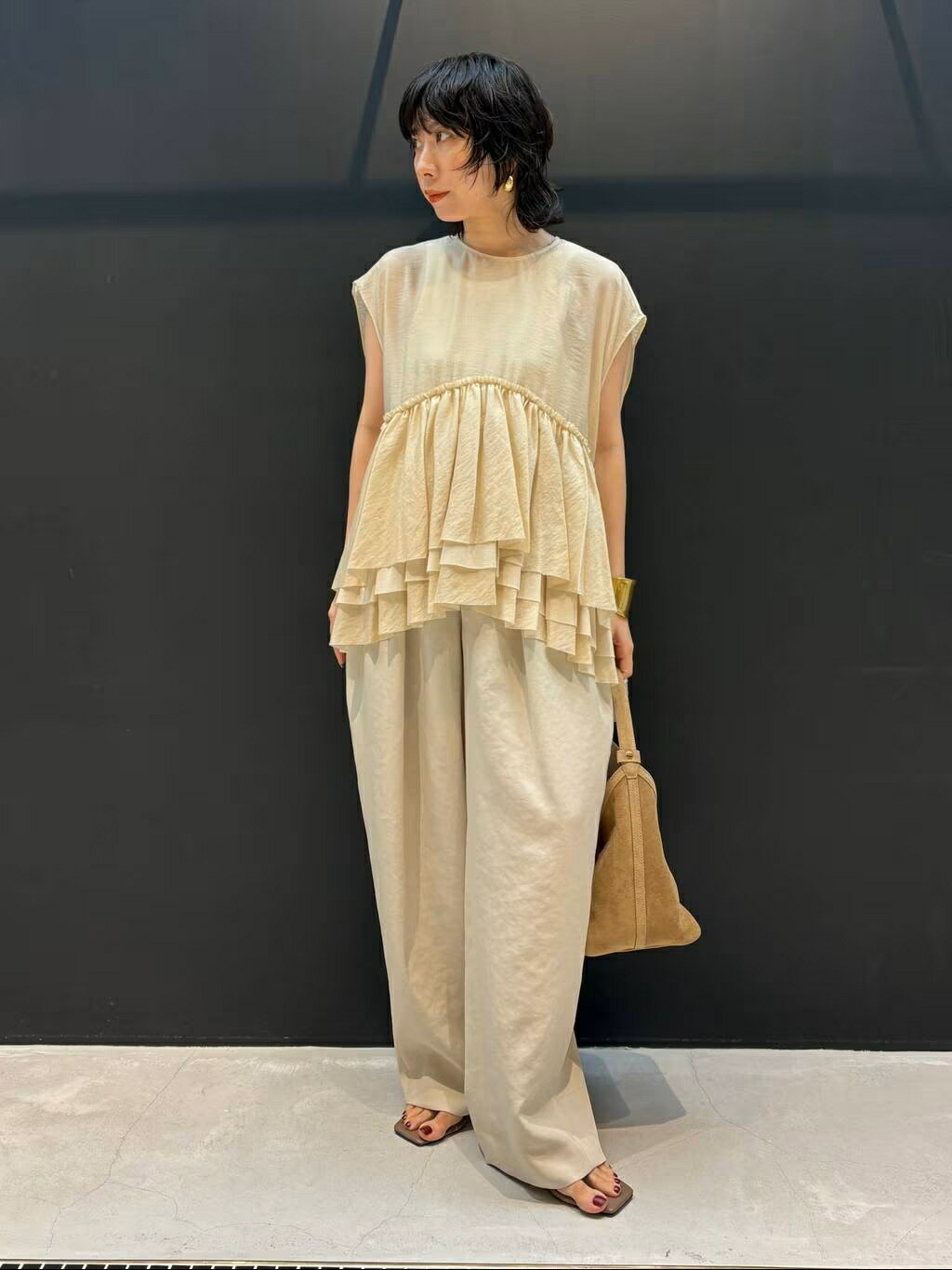Curensology | シアーギャザーブラウス | Rakuten Fashion(楽天