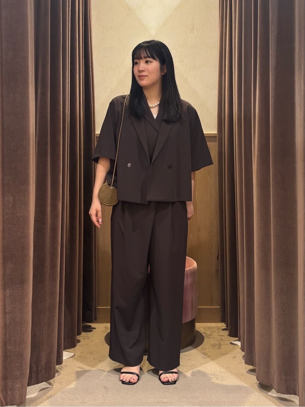 UNITED ARROWS | ツイル オールインワン -ストレッチ 防シワ 接触冷感