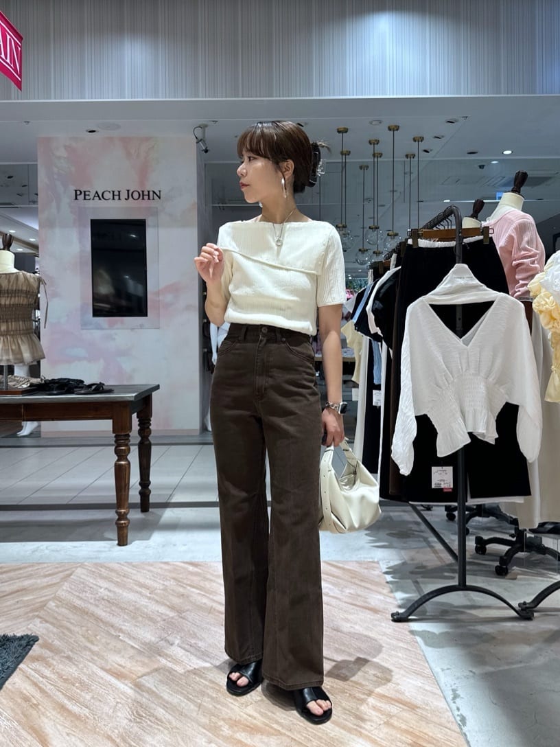 CAPRICIEUX LE'MAGE | ラップカラーリブニット | Rakuten Fashion(楽天