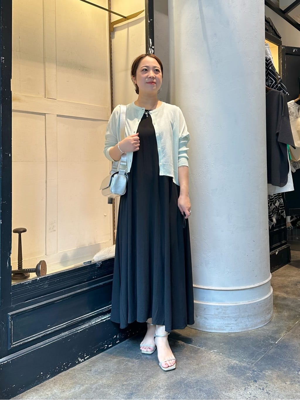 ビアズリー　ジョーゼットワンピース　(新品タグ付き) サイズ0 BEARDSLEY | ストレッチジョーゼットマキシワンピ | Rakuten Fashion