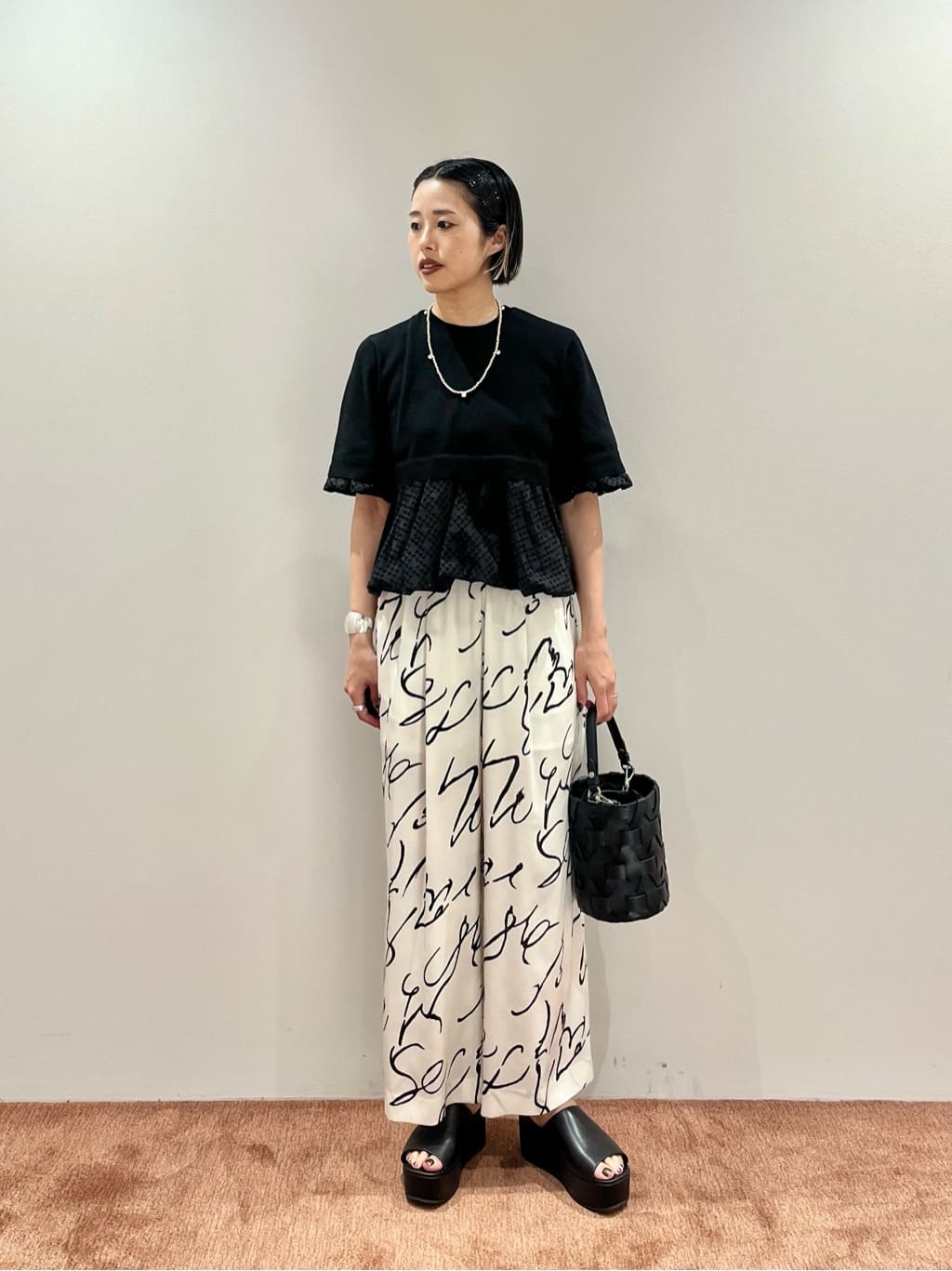 UNITED ARROWS | レザー プラットフォーム ミュール/サンダル