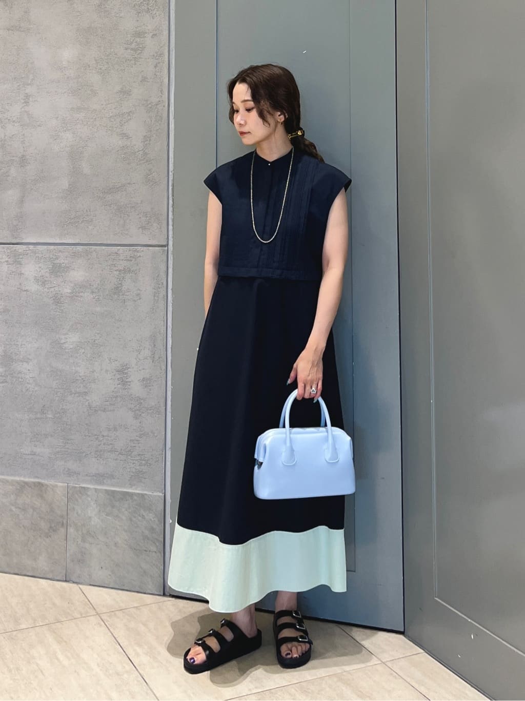 UNITED ARROWS | シルキー ピンタック ワンピース -ウォッシャブル