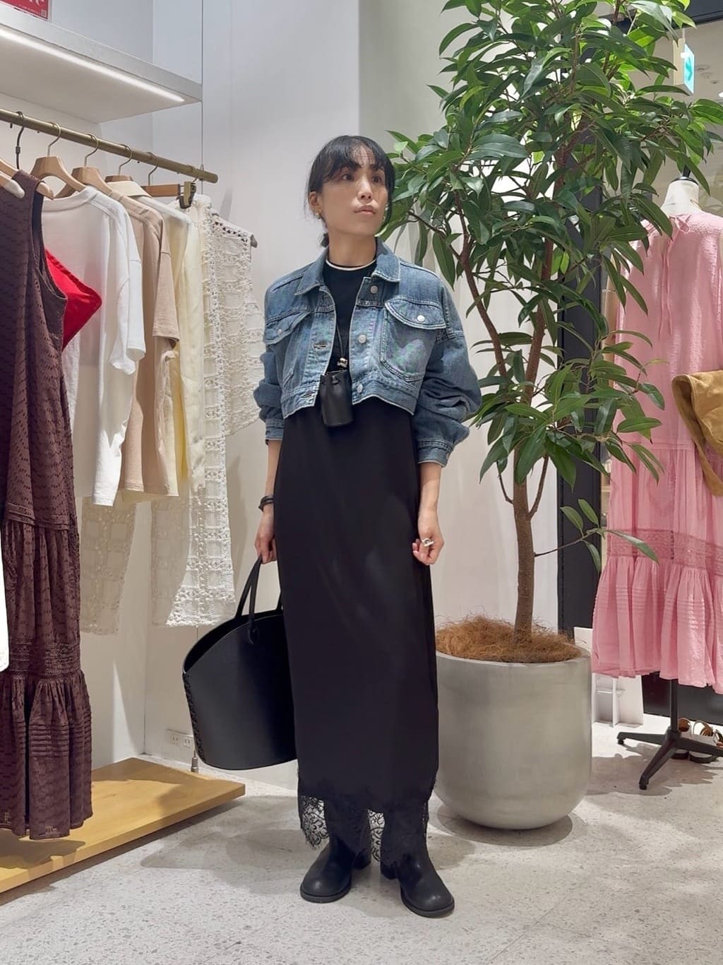 Whim Gazette | レースロングキャミ | Rakuten Fashion(楽天