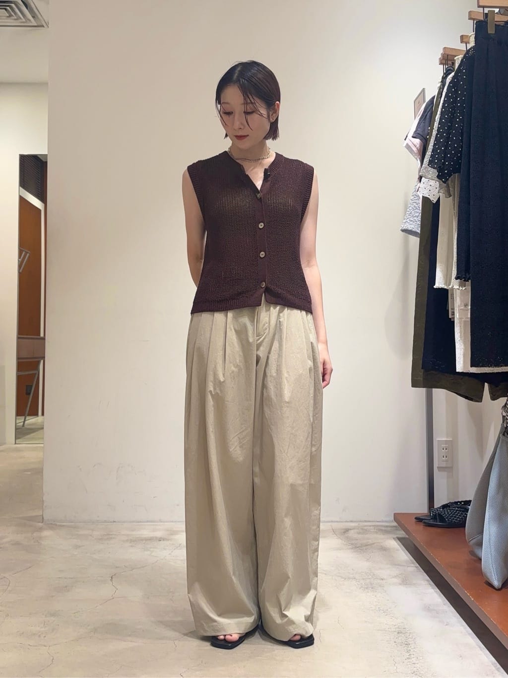 BEAUTY&YOUTH UNITED ARROWS | ナイロンコットン ワイドタックパンツ